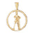 14k Yellow Gold Zodiac - Aquarius Charm