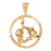 14k Yellow Gold Zodiac - Pisces Charm