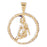 14k Yellow Gold Zodiac - Virgo Charm