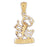 14k Yellow Gold Zodiac - Scorpio Charm