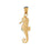 14k Yellow Gold Seahorse Charm