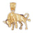14k Yellow Gold Zodiac - Taurus Charm