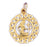 14k Yellow Gold Zodiac - Virgo Charm