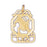 14k Yellow Gold Zodiac - Leo Charm
