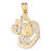 14k Yellow Gold Zodiac - Cancer Charm