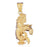 14k Yellow Gold Zodiac - Aquarius Charm