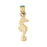 14k Yellow Gold Seahorse Charm