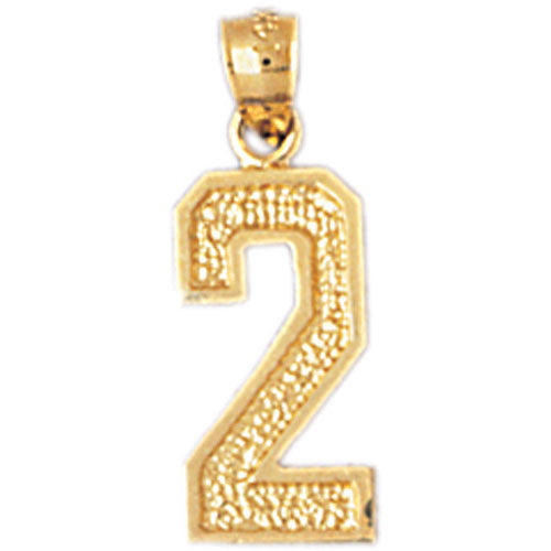 14k Yellow Gold Two, 2 Charm
