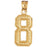 14k Yellow Gold Eight, 8 Charm