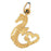 14k Yellow Gold Seahorse Charm