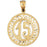 14k Yellow Gold 15, Fifteen Charm