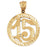 14k Yellow Gold 15, Fifteen Charm