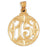 14k Yellow Gold 15, Fifteen Charm