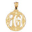 14k Yellow Gold 16, Sixteen Charm