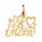 14k Yellow Gold We Love Mom Charm