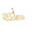 14k Yellow Gold We Love You Charm