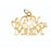 14k Yellow Gold We Love You Mom Charm