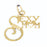 14k Yellow Gold Sexy Mom Charm