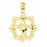 14k Yellow Gold Mom Charm