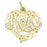 14k Yellow Gold Mom Charm