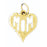 14k Yellow Gold Mom Charm