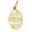 14k Yellow Gold Mom Charm