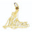 14k Yellow Gold Mama  Charm