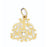 14k Yellow Gold #1 Mom Charm