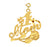 14k Yellow Gold #1 Mom Charm