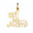 14k Yellow Gold #1 Mom Charm