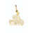 14k Yellow Gold #1 Mom Charm