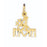 14k Yellow Gold #1 Mom Charm