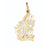 14k Yellow Gold #1 Mom Charm