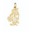 14k Yellow Gold #1 Mom Charm