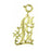 14k Yellow Gold #1 Mom Charm