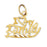 14k Yellow Gold I Love My Family Charm