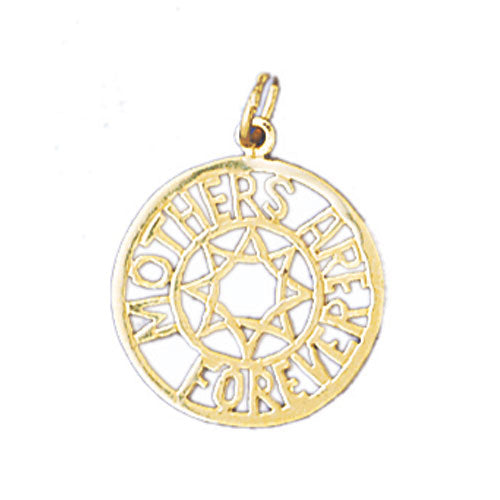 14k Yellow Gold Mothers are Forever Charm