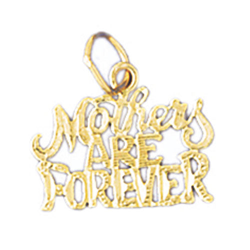 14k Yellow Gold Mothers are Forever Charm