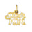 14k Yellow Gold Super Mom Charm