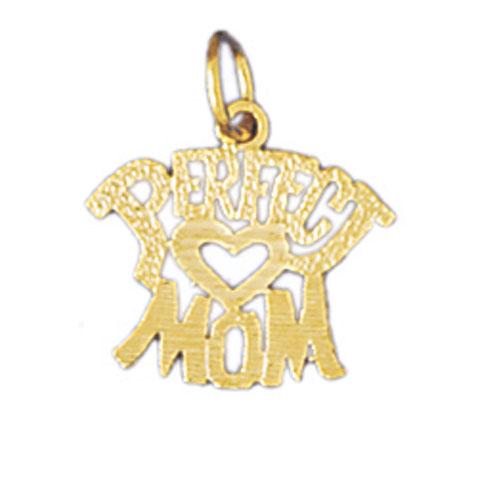 14k Yellow Gold Perfect Mom Charm