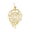 14k Yellow Gold Best Mom Charm