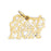 14k Yellow Gold Best Mom Charm