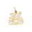 14k Yellow Gold Best Mom Charm