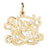 14k Yellow Gold Sweet Mom Charm