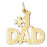 14k Yellow Gold #1 Dad  Charm