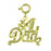 14k Yellow Gold #1 Dad  Charm