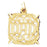 14k Yellow Gold Dad Charm