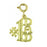 14k Yellow Gold #1 Dad  Charm