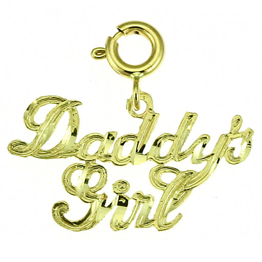 14k Yellow Gold Daddy's Girl Charm