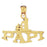 14k Yellow Gold #1 Papi Charm